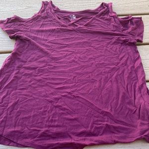 Maroon shirt from justice.